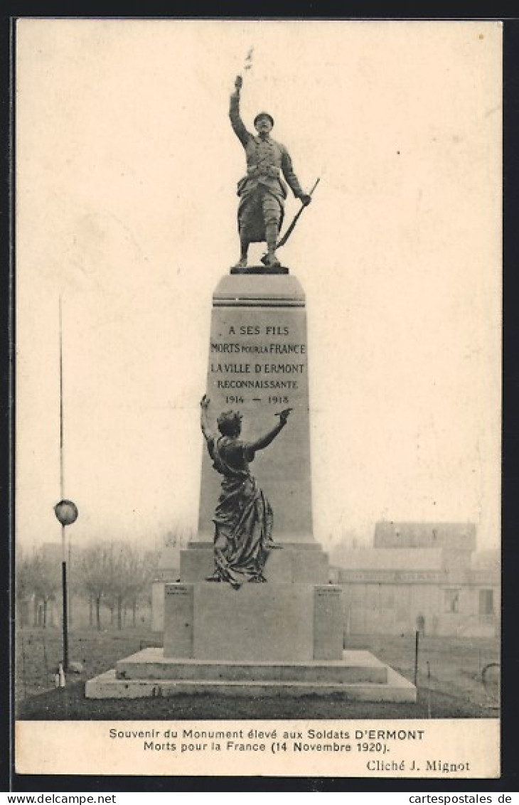 CPA Ermont, Monument élévé Aux Soldats Morts Pour La France 1920  - Ermont-Eaubonne