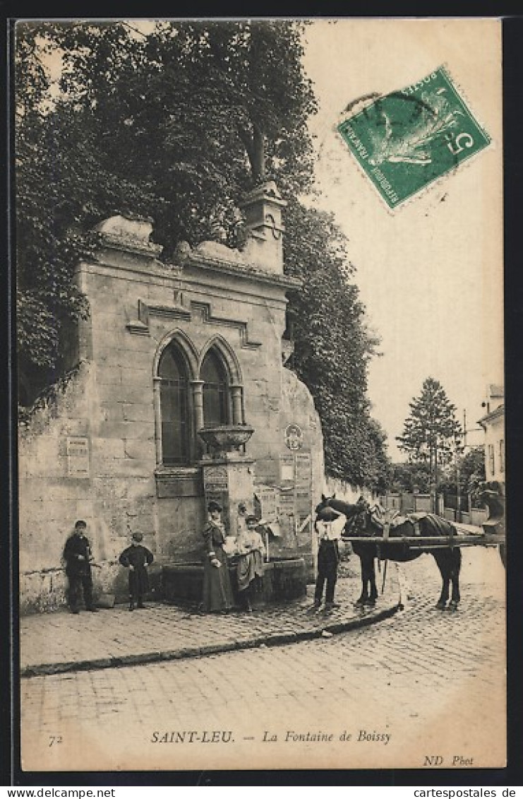 CPA Saint-Leu, La Fontaine De Boissy  - Autres & Non Classés