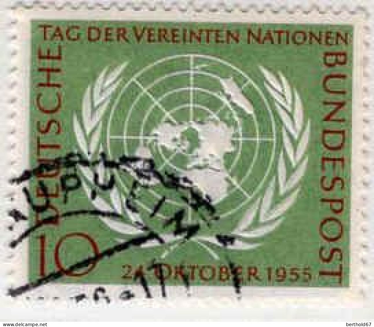 RFA Poste Obl Yv:  97 Mi:221 Tag Der Vereinten Nationen (cachet Rond) - Oblitérés