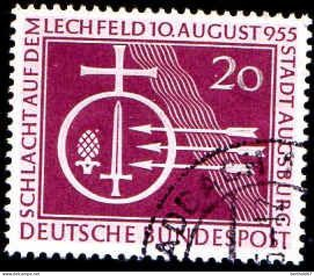 RFA Poste Obl Yv:  92 Mi:216 Schlacht Auf Dem Lechfeld (TB Cachet Rond) - Used Stamps