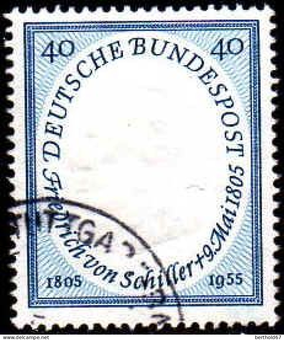 RFA Poste Obl Yv:  86 Mi:210 Friedrich Von Schiller Poète (Beau Cachet Rond) - Used Stamps