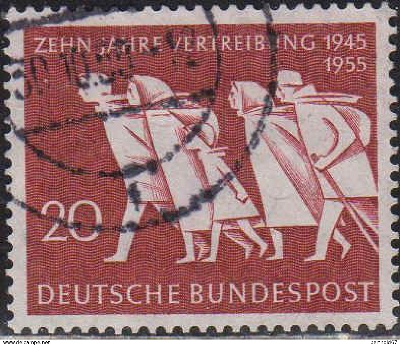 RFA Poste Obl Yv:  91 Mi:215 Zehn Jahre Vertreibung (cachet Rond) - Used Stamps