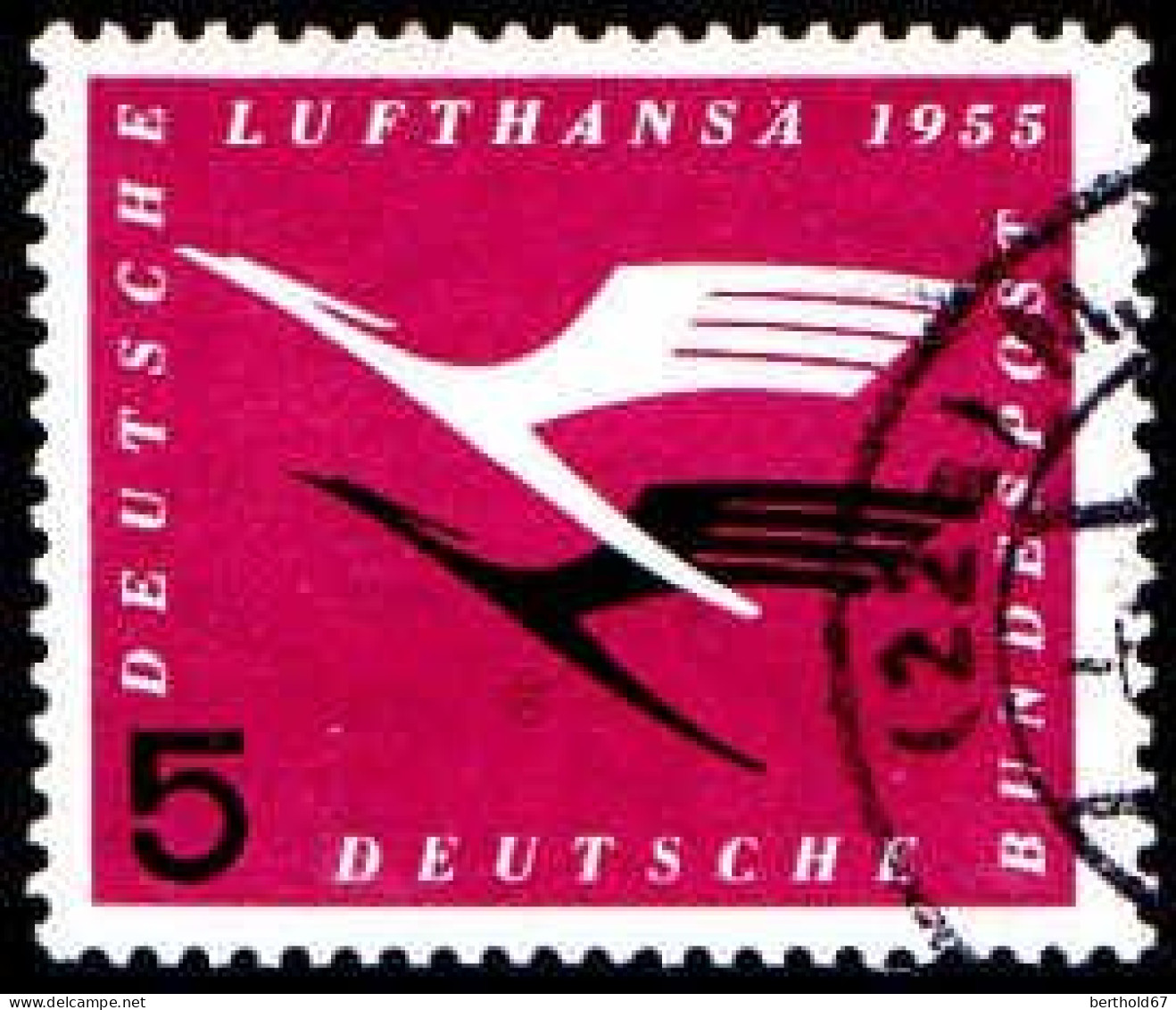 RFA Poste Obl Yv:  81 Mi:205 Deutsche Lufthansa (TB Cachet Rond) - Usados