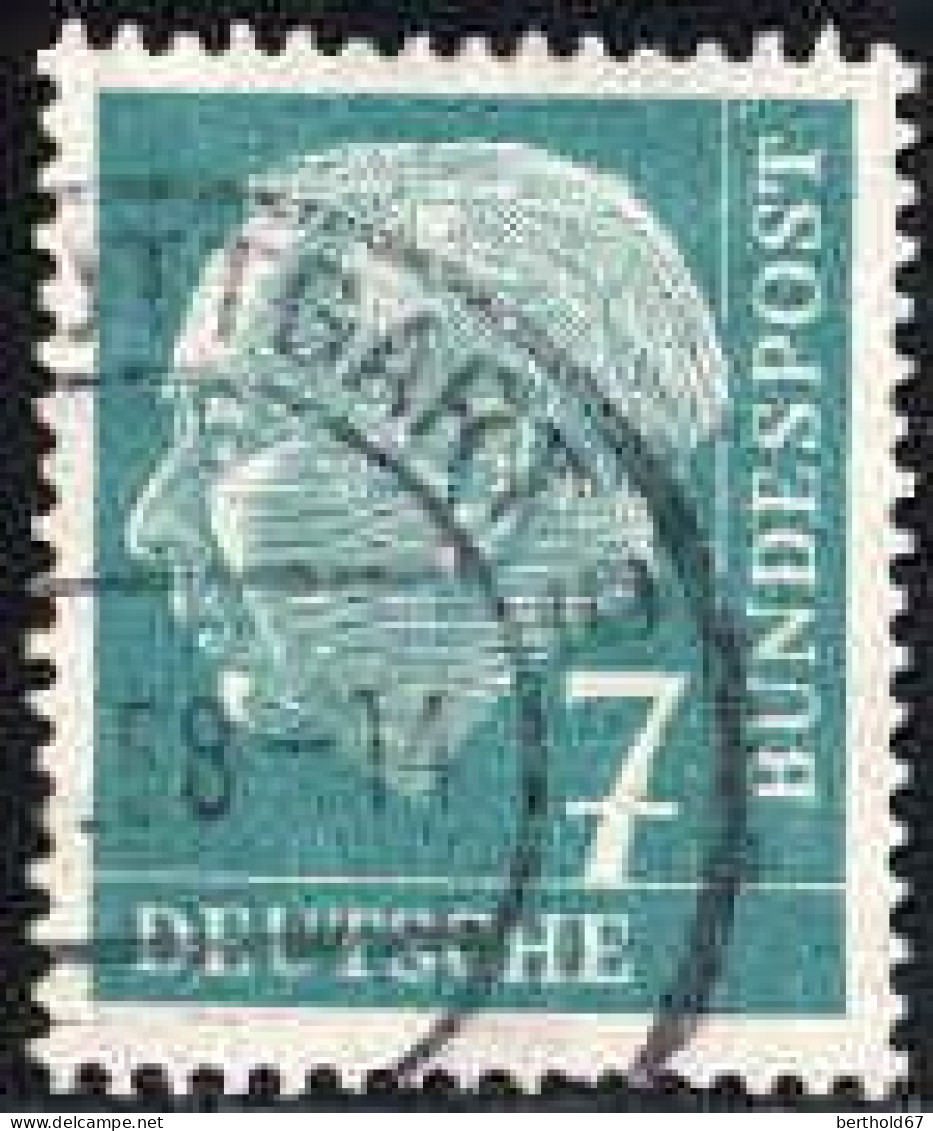 RFA Poste Obl Yv:  65A Mi:181 Theodor Heuss (Beau Cachet Rond) - Used Stamps