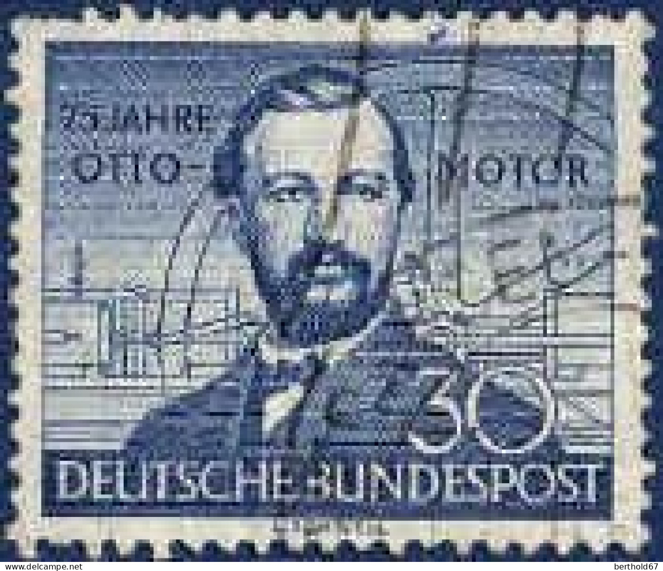 RFA Poste Obl Yv:  35 Mi:150 Otto Motor (cachet Rond) Dents Courtes Ht Gauche - Used Stamps
