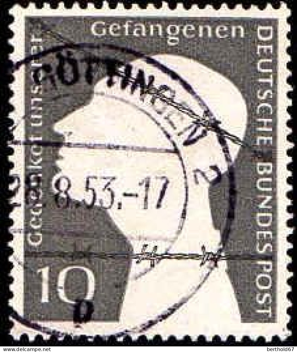 RFA Poste Obl Yv:  49 Mi:165 Gedenket Unserer Gefangenen (TB Cachet à Date) 8-8-53 - Used Stamps