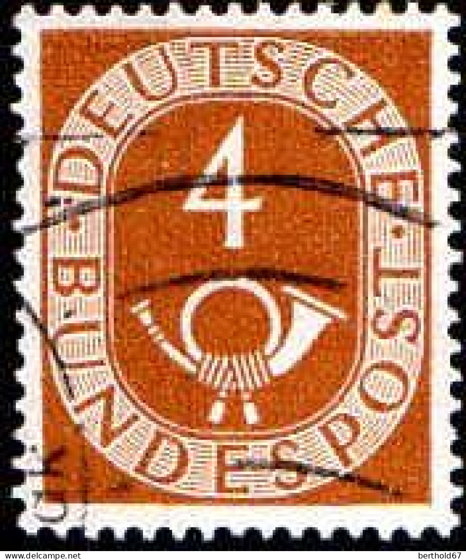 RFA Poste Obl Yv:  10 Mi:124 Cor De Poste (Lign.Ondulées) - Used Stamps