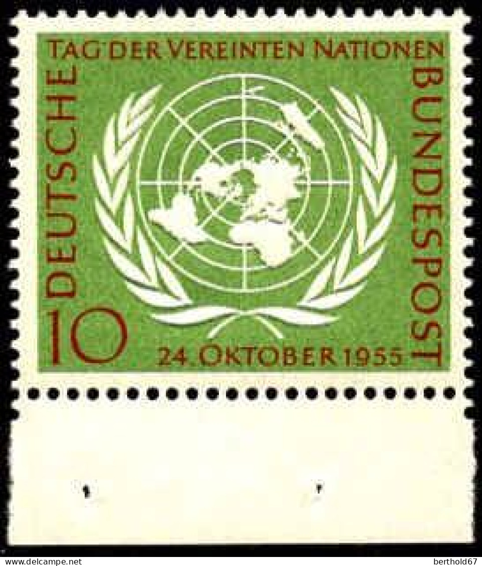 RFA Poste N** Yv:  97 Mi:221 Tag Der Vereinten Nationen Bord De Feuille - Unused Stamps