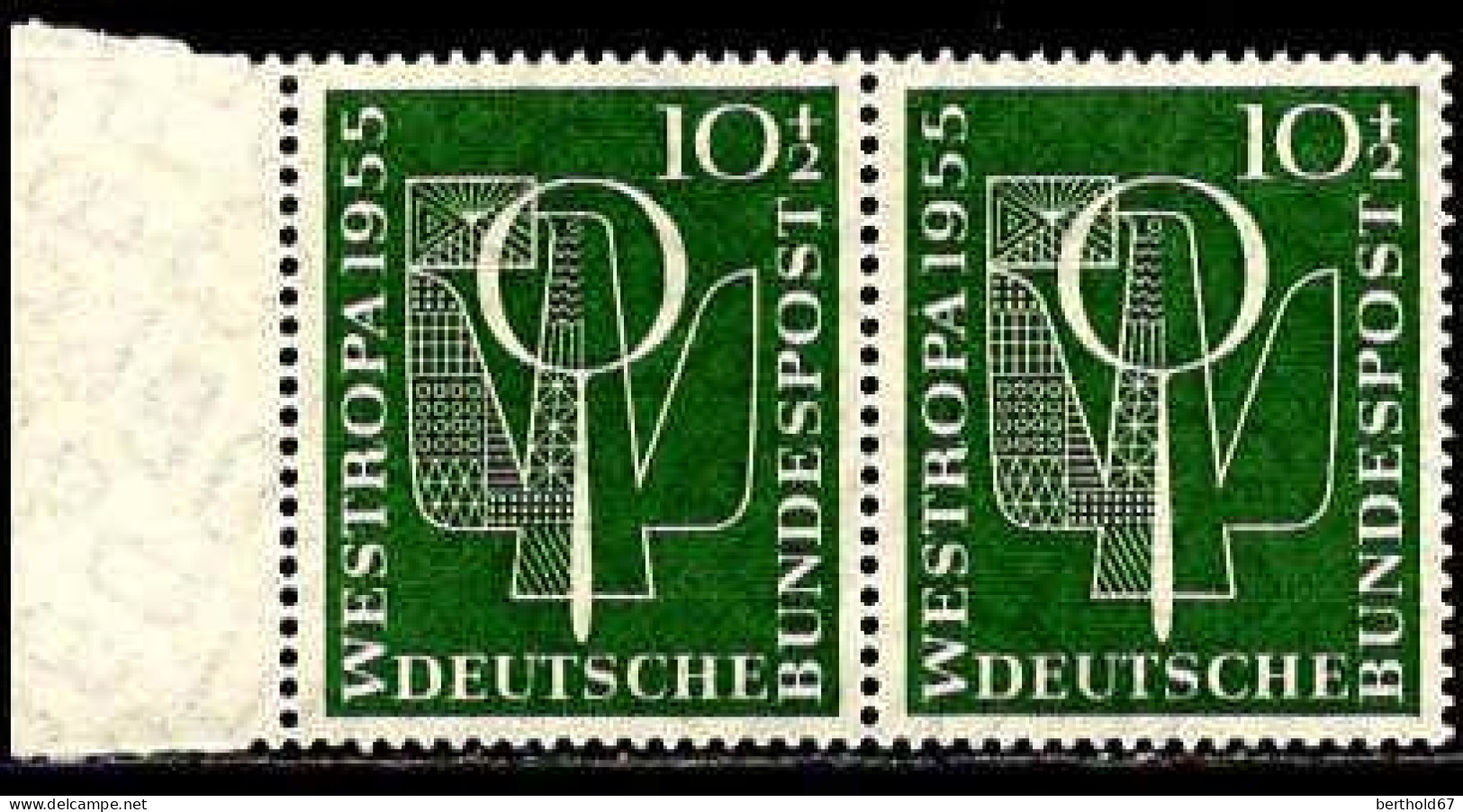 RFA Poste N** Yv:  93 Mi:217 Westropa Paire Bord De Feuille - Unused Stamps