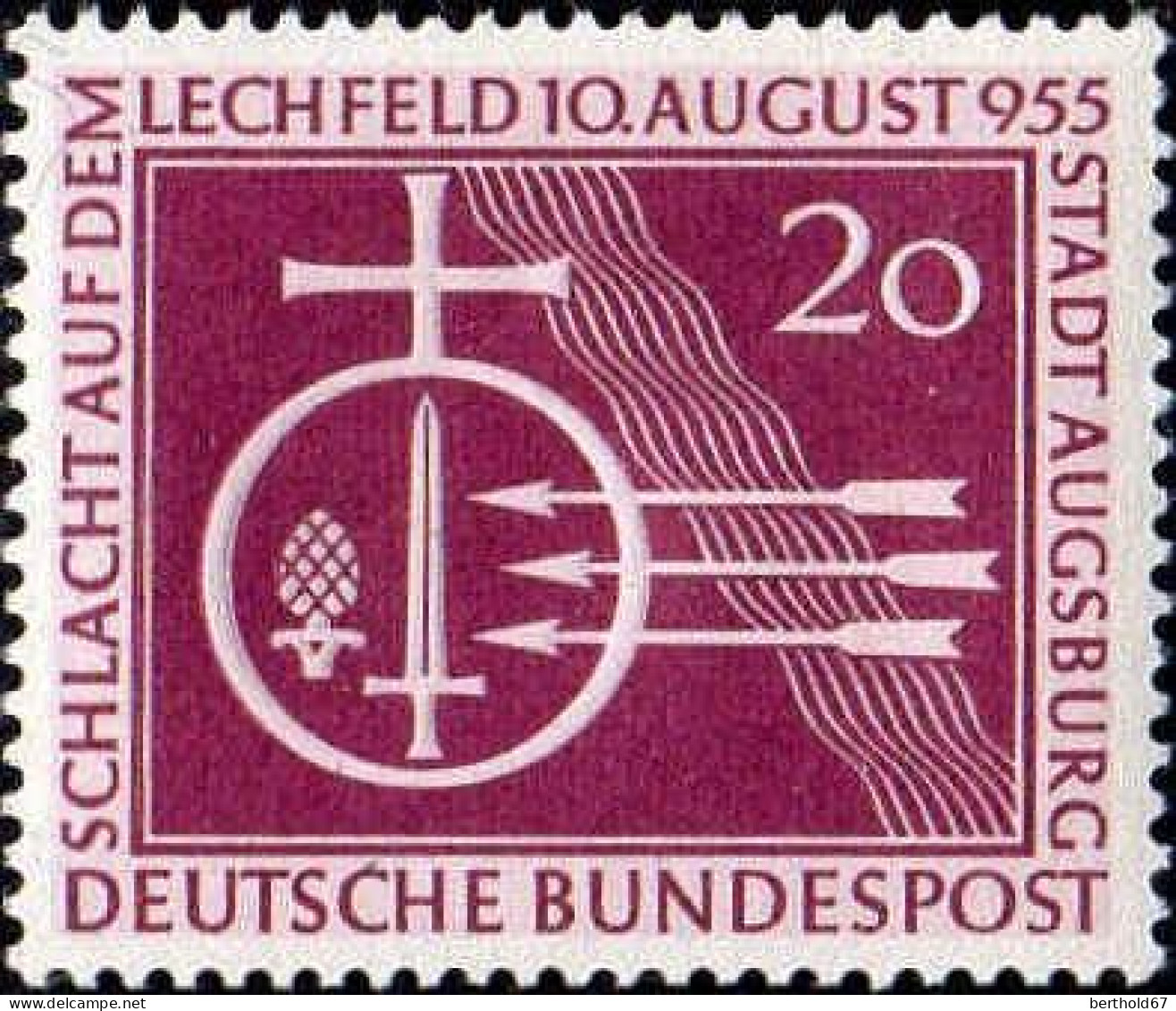 RFA Poste N** Yv:  92 Mi:216 Schlacht Auf Dem Lechfeld - Unused Stamps