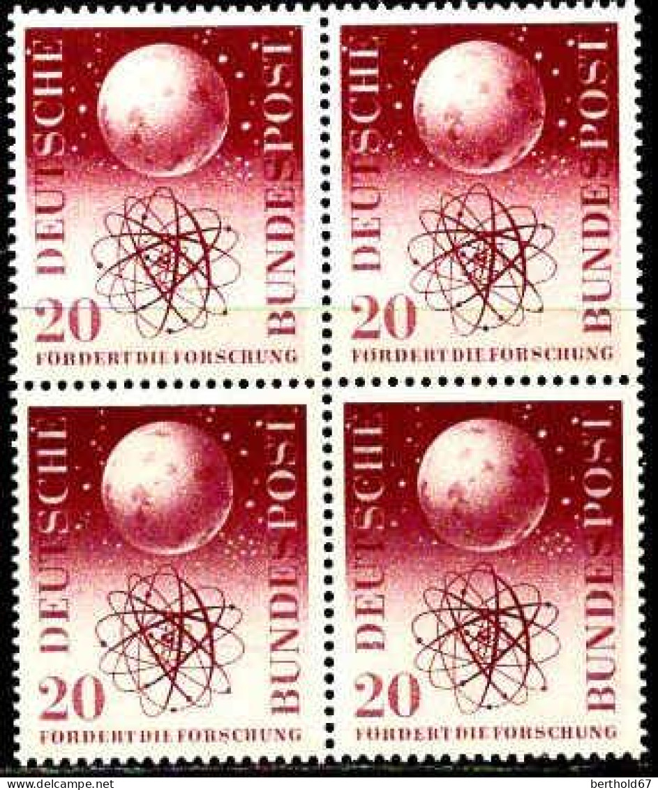 RFA Poste N** Yv:  88 Mi:214 Fördert Die Forschung Bloc De 4 - Unused Stamps