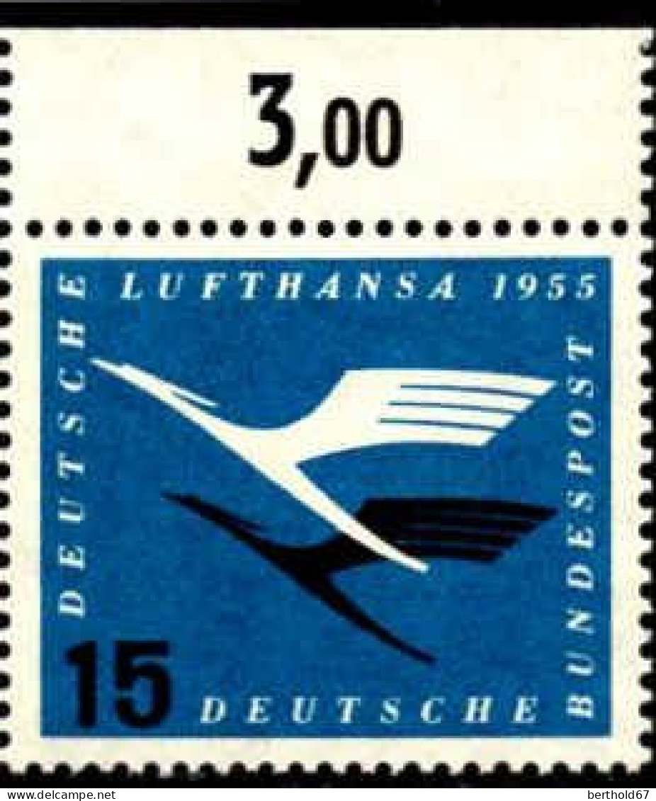 RFA Poste N** Yv:  83 Mi:207 Deutsche Lufthansa Bord De Feuille - Ungebraucht
