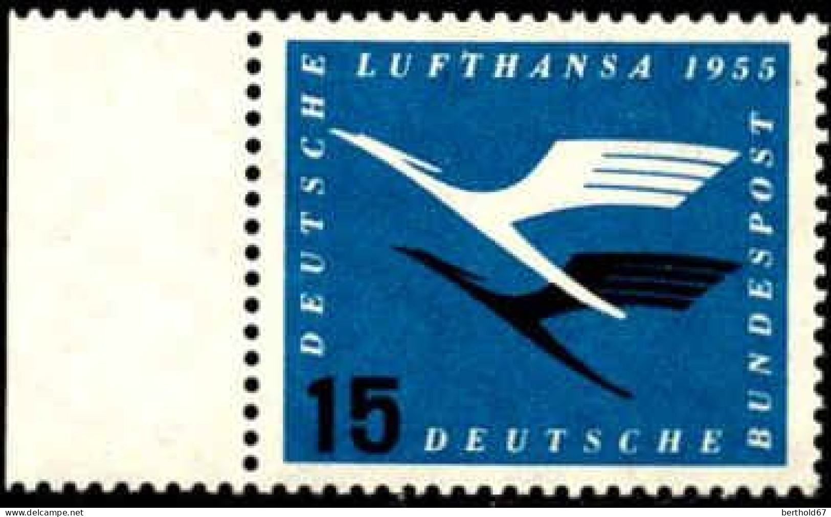 RFA Poste N** Yv:  83 Mi:207 Deutsche Lufthansa Bord De Feuille - Ongebruikt