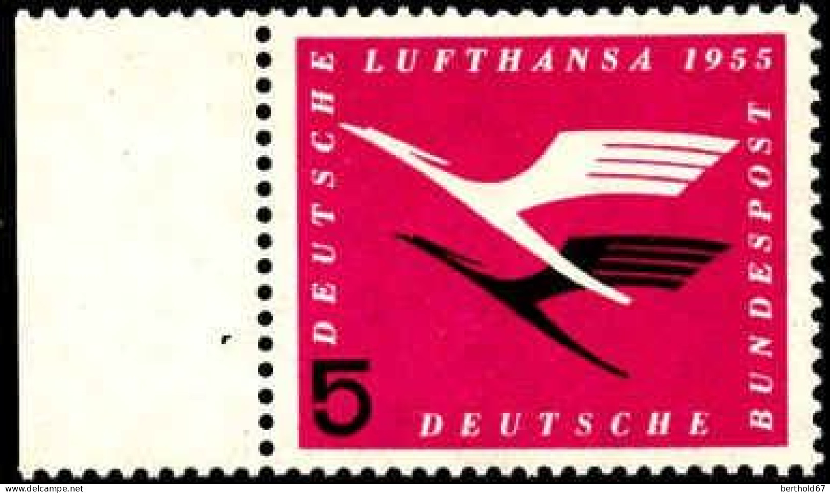 RFA Poste N** Yv:  81 Mi:205 Deutsche Lufthansa Bord De Feuille - Unused Stamps