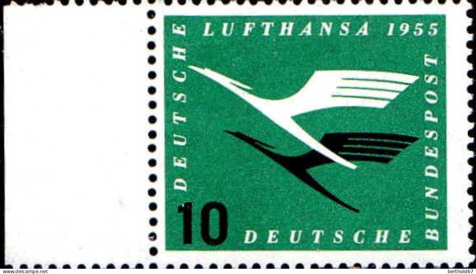 RFA Poste N** Yv:  82 Mi:206 Deutsche Lufthansa Bord De Feuille - Unused Stamps