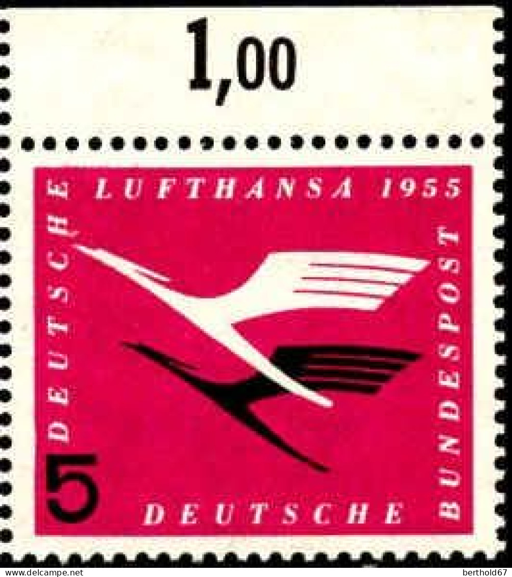RFA Poste N** Yv:  81 Mi:205 Deutsche Lufthansa Bord De Feuille - Neufs