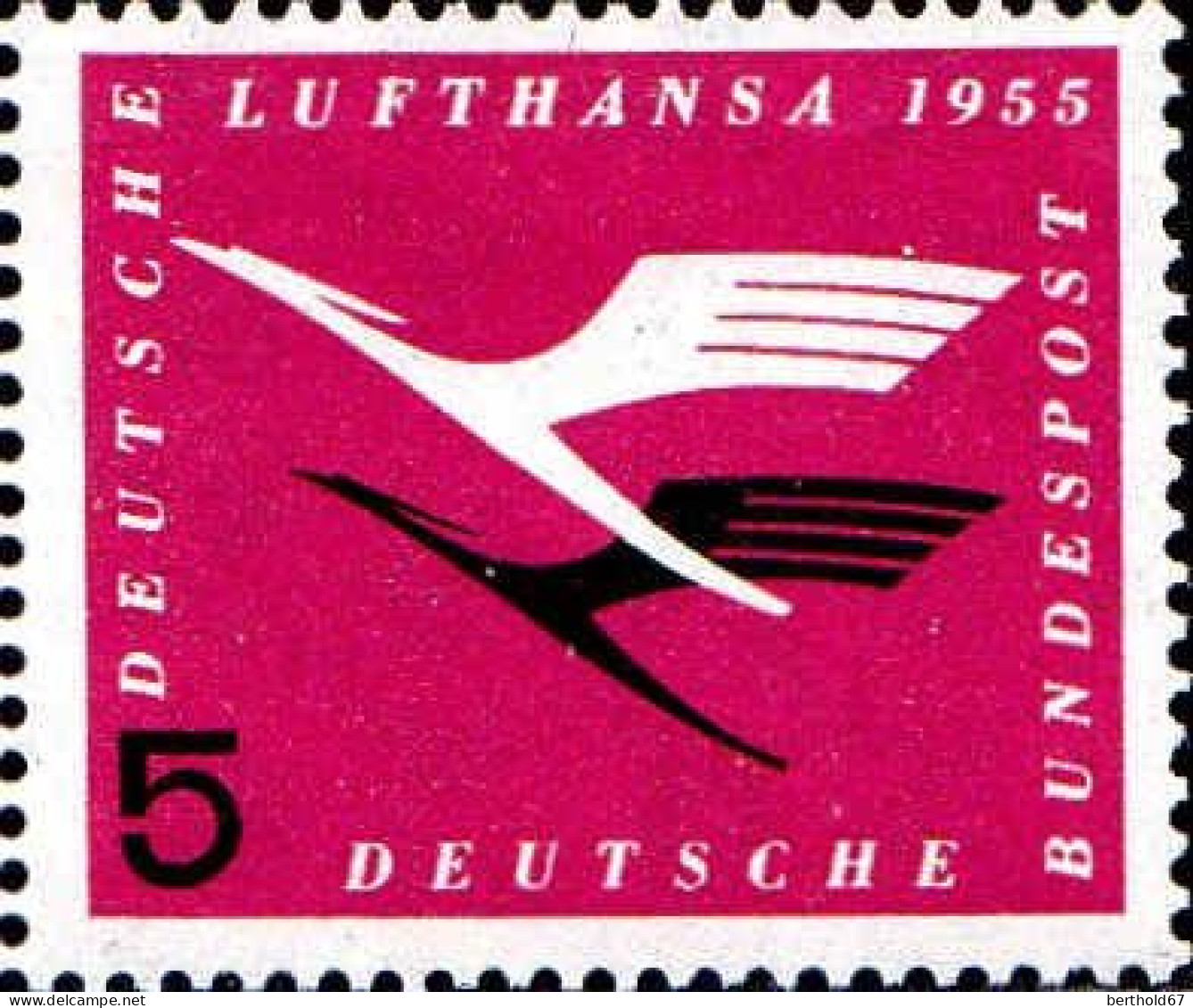 RFA Poste N** Yv:  81 Mi:205 Deutsche Lufthansa - Ongebruikt