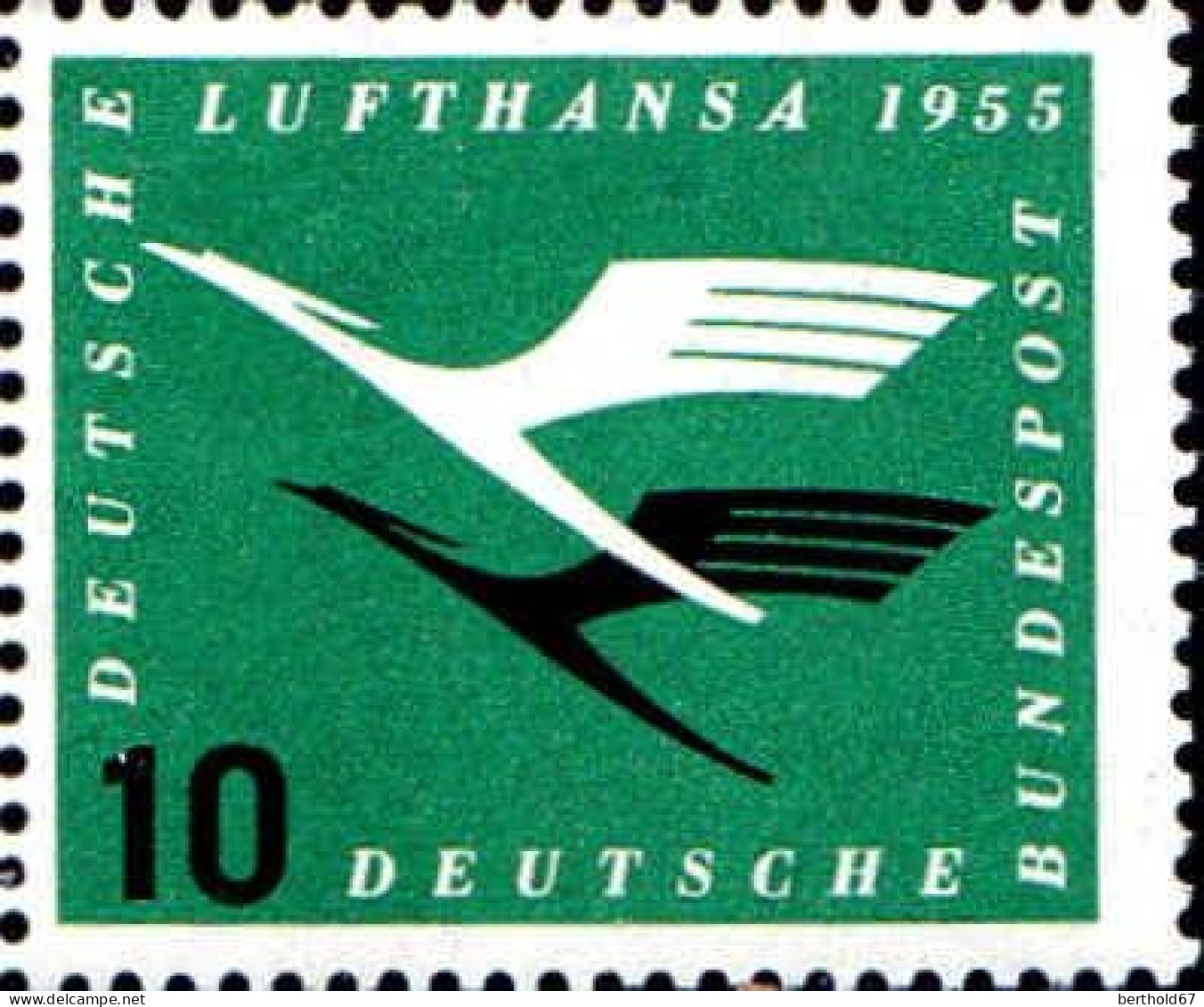 RFA Poste N** Yv:  82 Mi:206 Deutsche Lufthansa - Unused Stamps