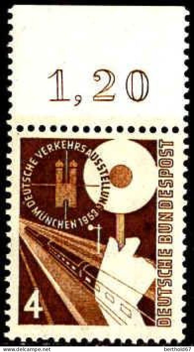 RFA Poste N** Yv:  53 Mi:167 Deutsche Verkehrsausstellung München Bord De Feuille - Unused Stamps