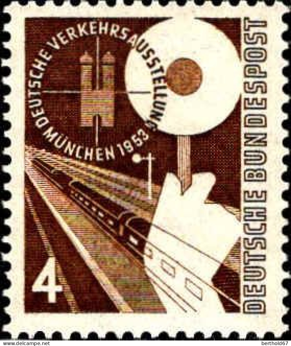 RFA Poste N** Yv:  53 Mi:167 Deutsche Verkehrsausstellung München - Unused Stamps