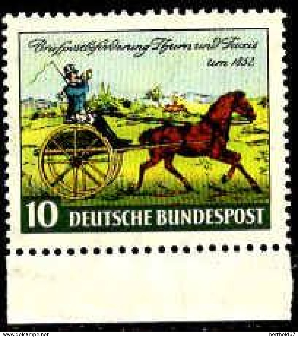 RFA Poste N** Yv:  47 Mi:160 Briefpostbeförderung Turn & Taxis Bord De Feuille - Unused Stamps