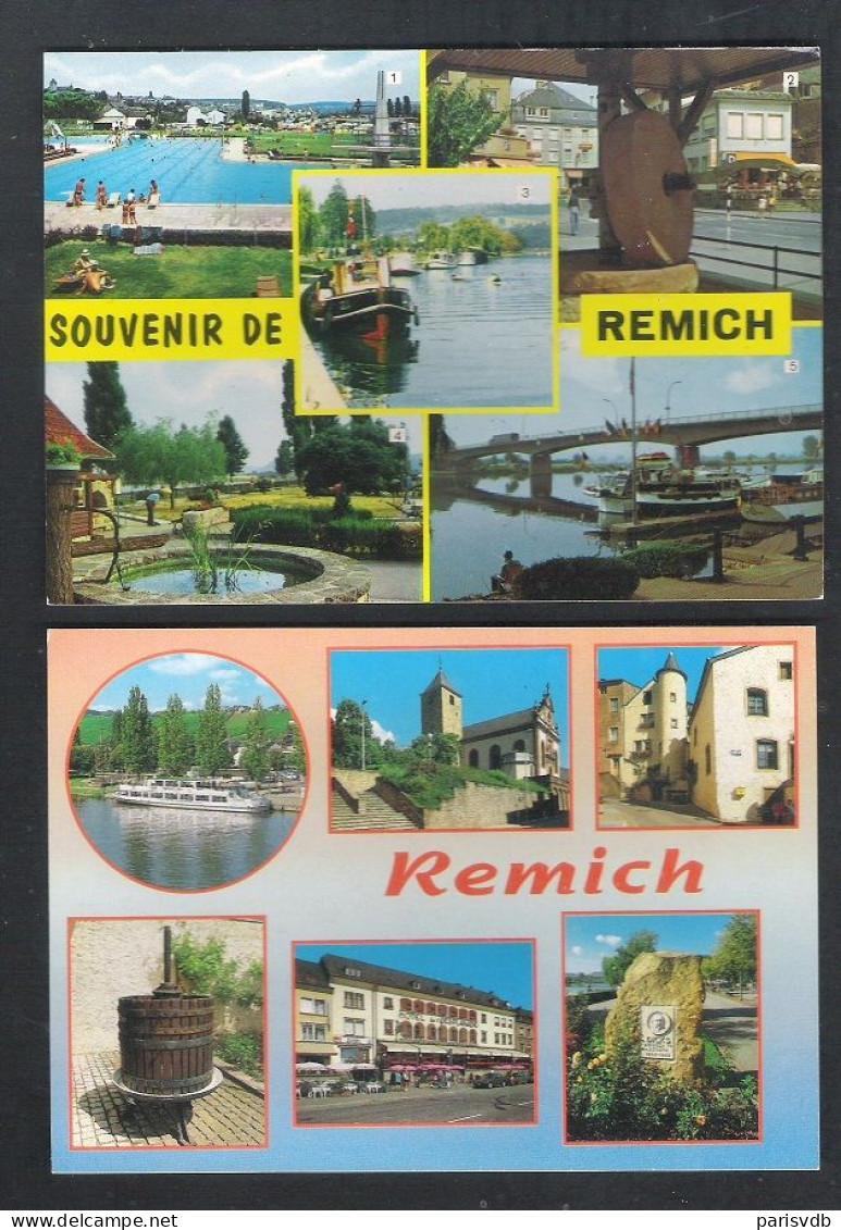 LUXEMBOURG - REMICH  - 2 CPA  (L 056) - Remich