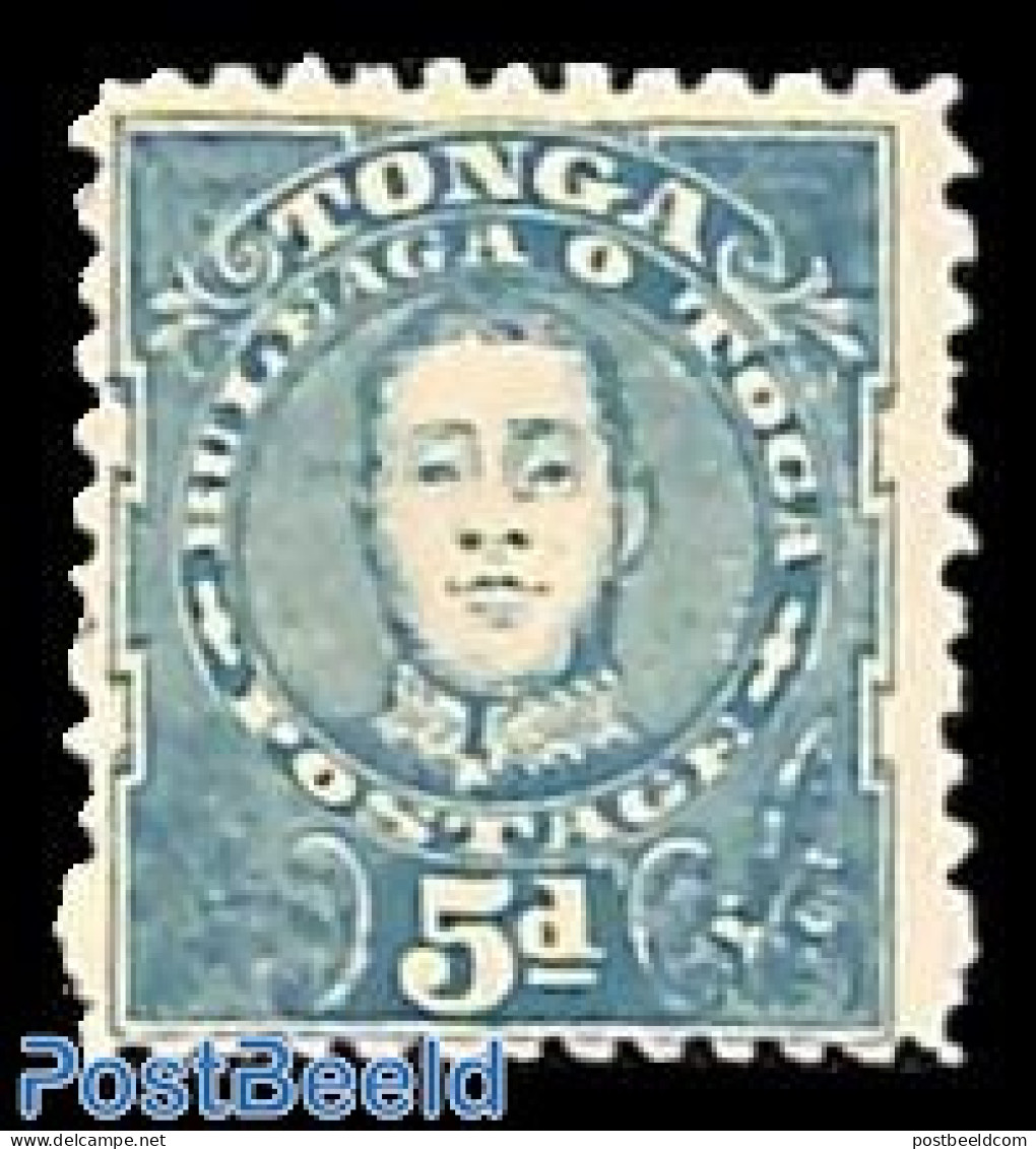 Tonga 1895 5d, Perf. 12:11, Stamp Out Of Set, Unused (hinged) - Autres & Non Classés