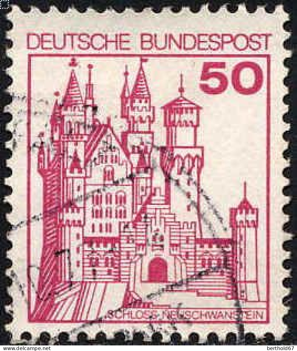 RFA Poste Obl Yv: 764A Mi:916A1 Schloss Neuschwanstein (cachet Rond) - Gebraucht