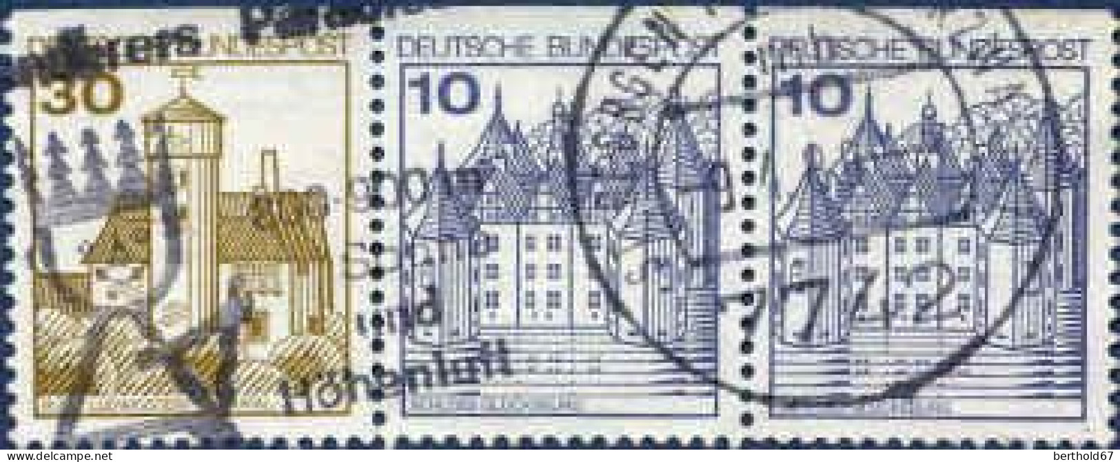 RFA Poste Obl Yv: 763-z Mi: 914A2 Burg Ludwigstein-Werratal (TB Cachet Rond) - Gebraucht