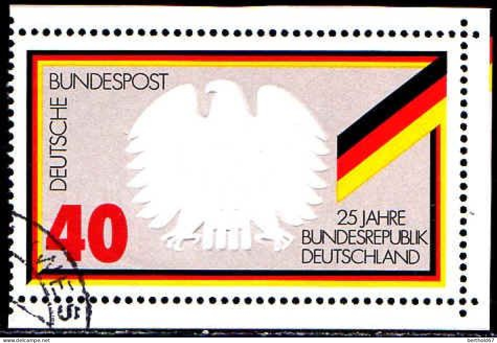 RFA Poste Obl Yv: 656 Mi:807 25.Jahre Bundesrepublik Deutschland (Beau Cachet Rond) - Gebruikt