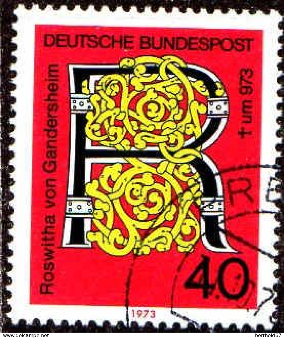 RFA Poste Obl Yv: 620 Mi:770 Roswitha Von Gandersheim Poétesse & Chanoinesse (TB Cachet Rond) - Used Stamps