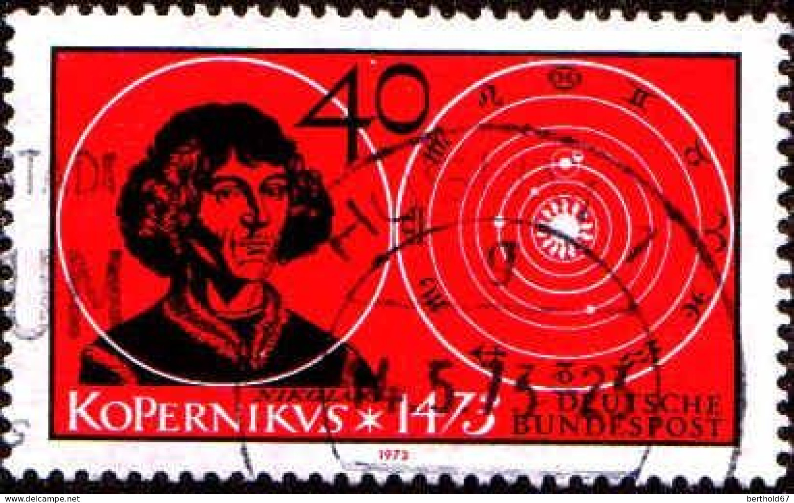 RFA Poste Obl Yv: 608 Mi:758 Kopernikus (Beau Cachet Rond) - Oblitérés