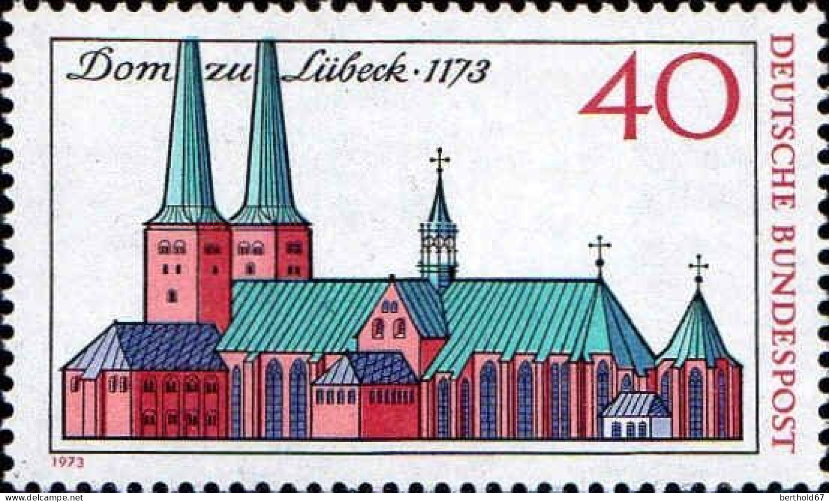 RFA Poste N** Yv: 629 Mi:779 Dom Zu Lübeck - Unused Stamps