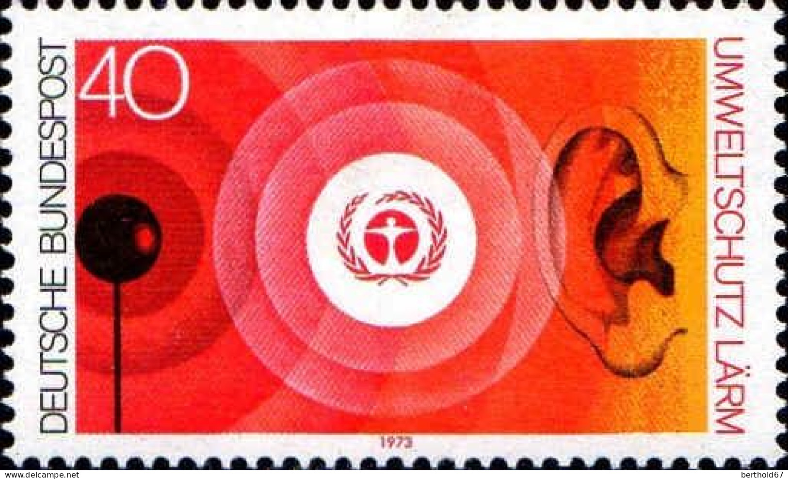 RFA Poste N** Yv: 625 Mi:776 Umweltschutz Lärm - Unused Stamps