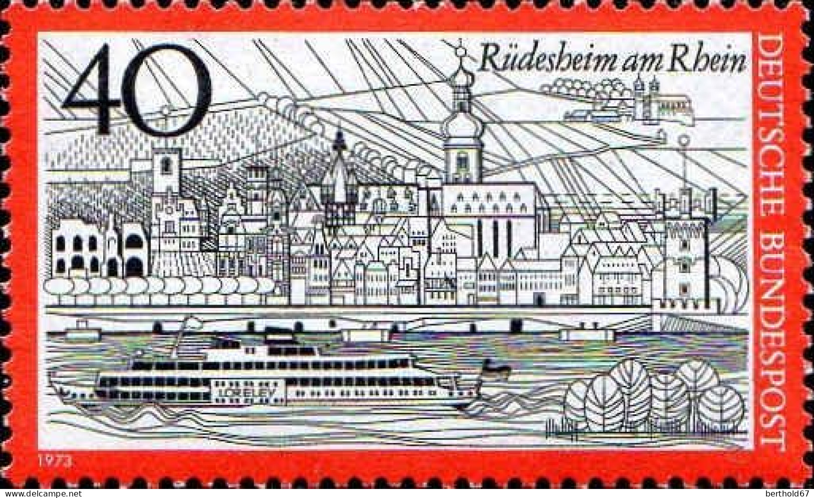 RFA Poste N** Yv: 612 Mi:762 Rüdesheim Am Rhein - Ungebraucht