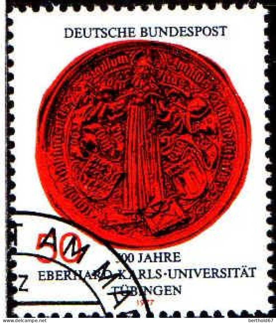 RFA Poste Obl Yv: 793 Mi:946 Sceau De L'Université De Tübingen (TB Cachet Rond) - Oblitérés