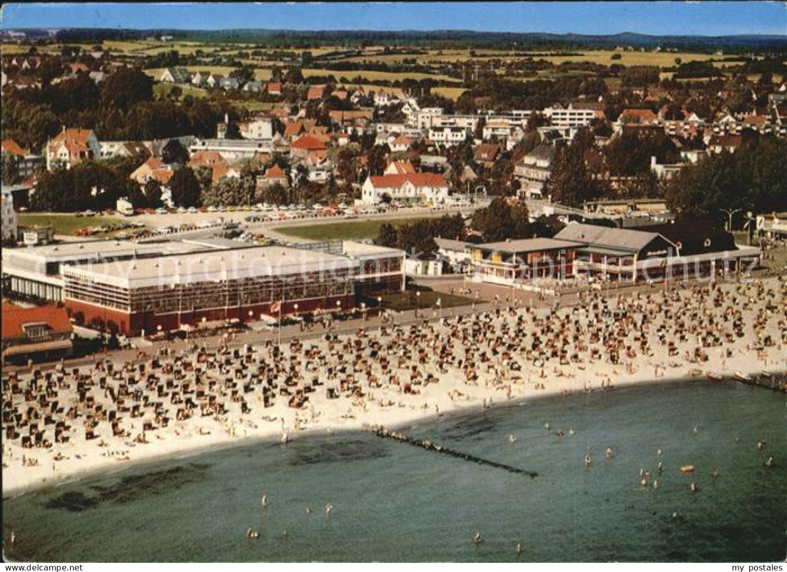 72549623 Groemitz Ostseebad Strand Fliegeraufnahme Brenkenhagen - Groemitz