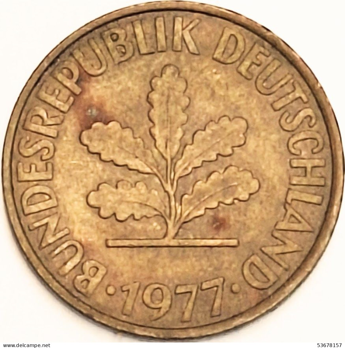 Germany Federal Republic - 10 Pfennig 1977 F, KM# 108 (#4656) - 10 Pfennig