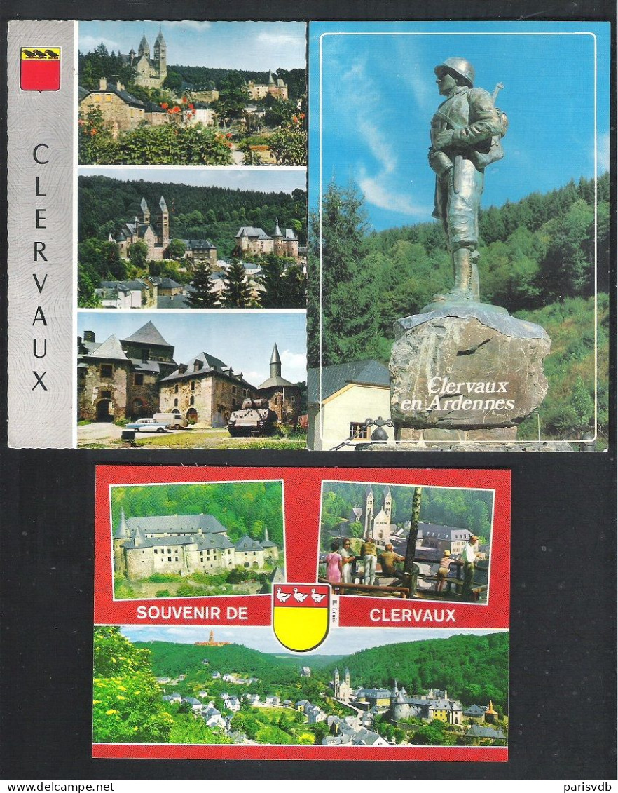 LUXEMBOURG   -  CLERVAUX   - 3 CPA   (L 071) - Clervaux