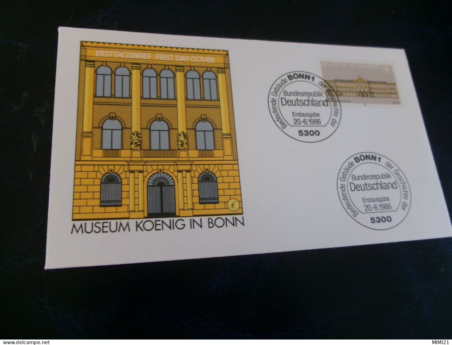 BELLE ENVELOPPE 1ER JOUR FDC "MUSEUM KOENIG IN BONN" ..CACHET BONN 20-6-86 - 1981-1990