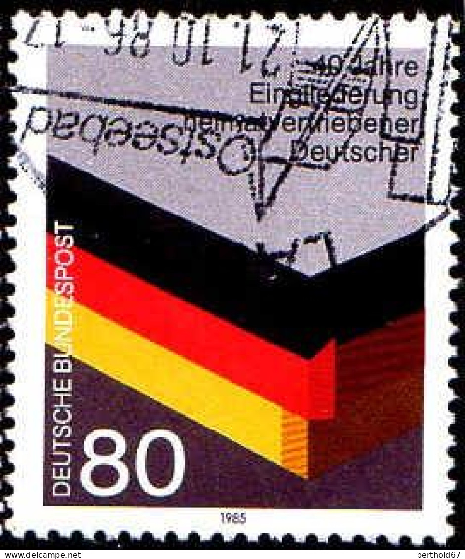 RFA Poste Obl Yv:1097 Mi:1265 Eingliederung Heimatvertriebener Deutscher (Belle Obl.mécanique) - Gebraucht