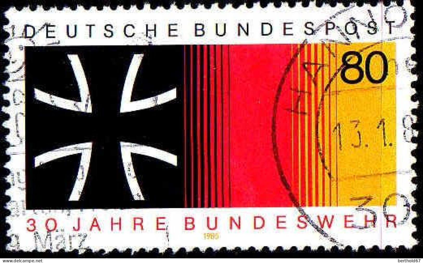RFA Poste Obl Yv:1098 Mi:1266 Bundeswehr (TB Cachet Rond) - Used Stamps