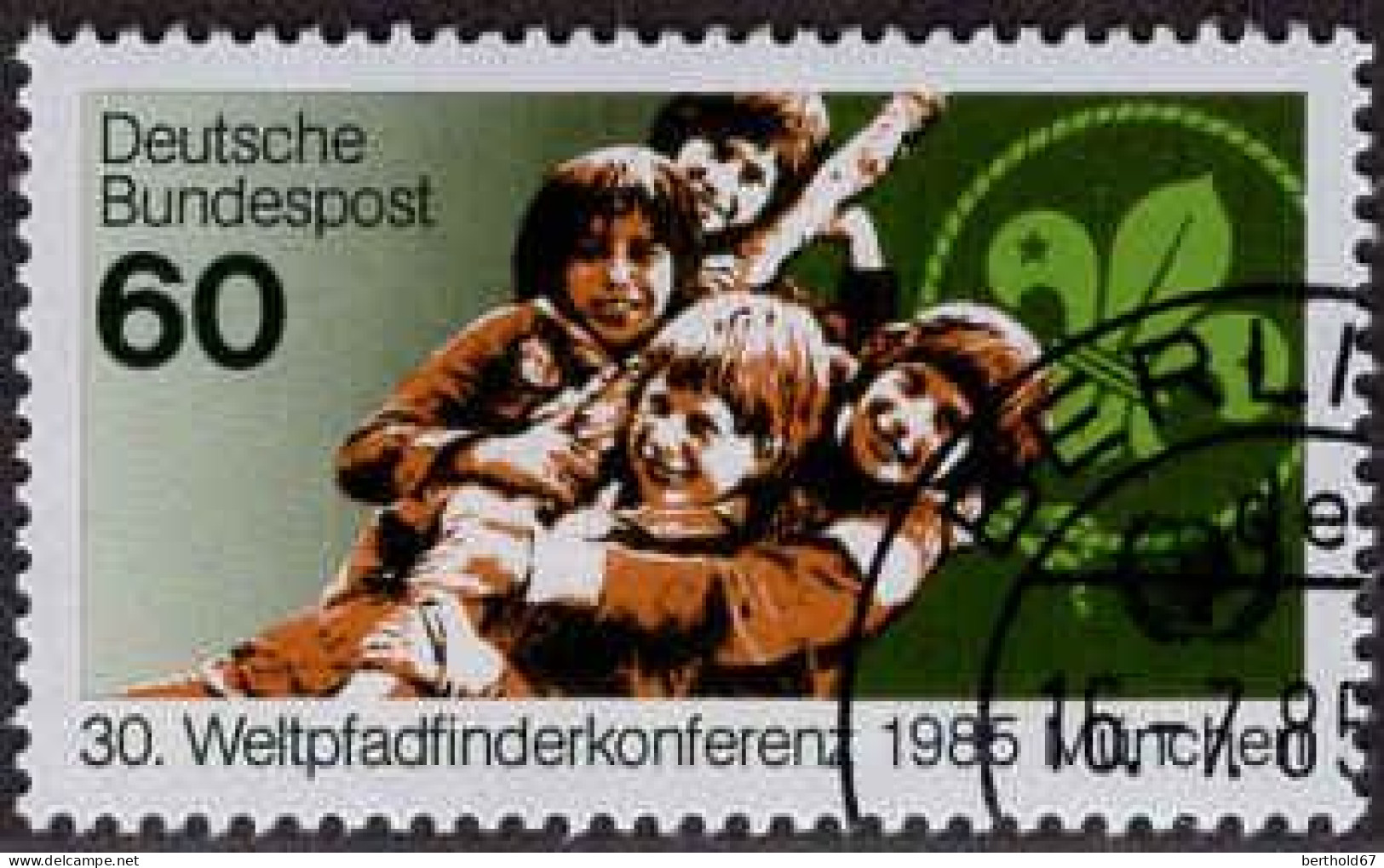 RFA Poste Obl Yv:1086 Mi:1254 Weltpfadfinderkonferenz München (TB Cachet Rond) - Used Stamps