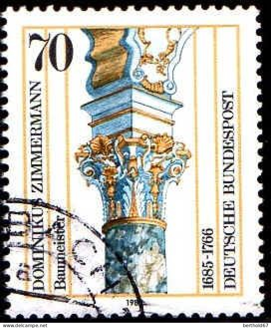 RFA Poste Obl Yv:1083 Mi:1251 Dominikus Zimmermann Baumeister Chapiteau (Beau Cachet Rond) - Used Stamps
