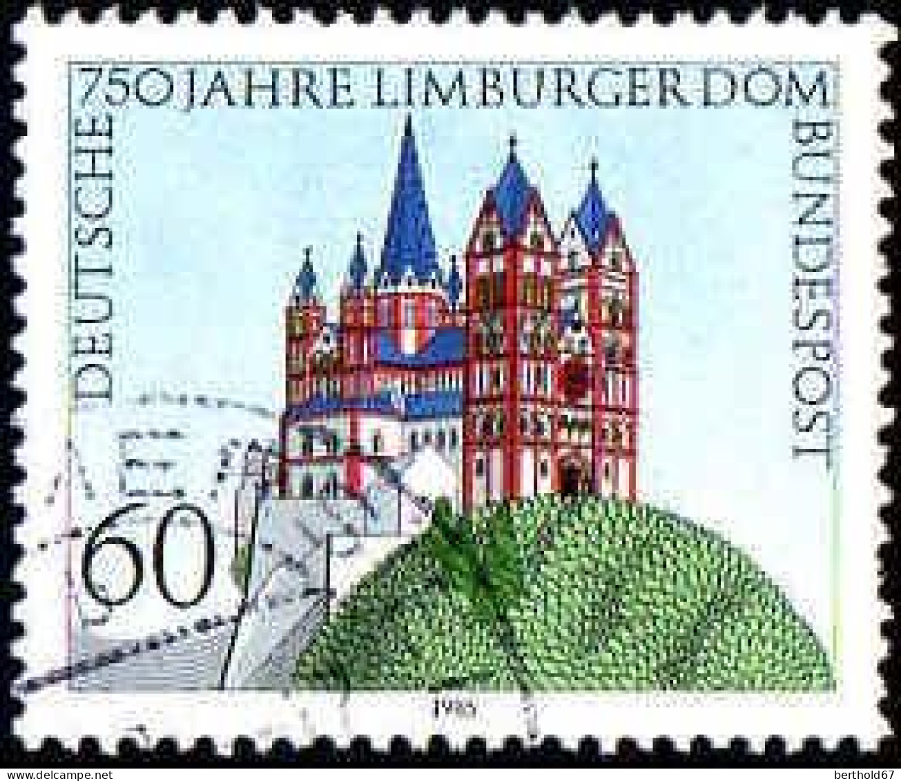 RFA Poste Obl Yv:1082 Mi:1250 Limburger Dom Cathédrale St-Georges (Beau Cachet Rond) - Gebraucht
