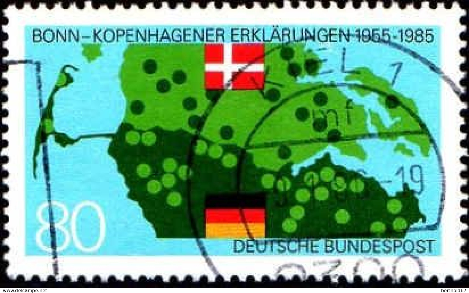 RFA Poste Obl Yv:1073 Mi:1241 Bonn-Kopenhagener Erklärung (TB Cachet Rond) - Used Stamps