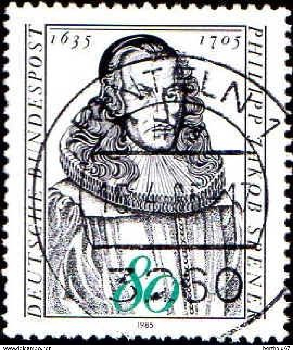 RFA Poste Obl Yv:1067 Mi:1235 Philipp Jakob Spener Théologien (TB Cachet Rond) - Used Stamps