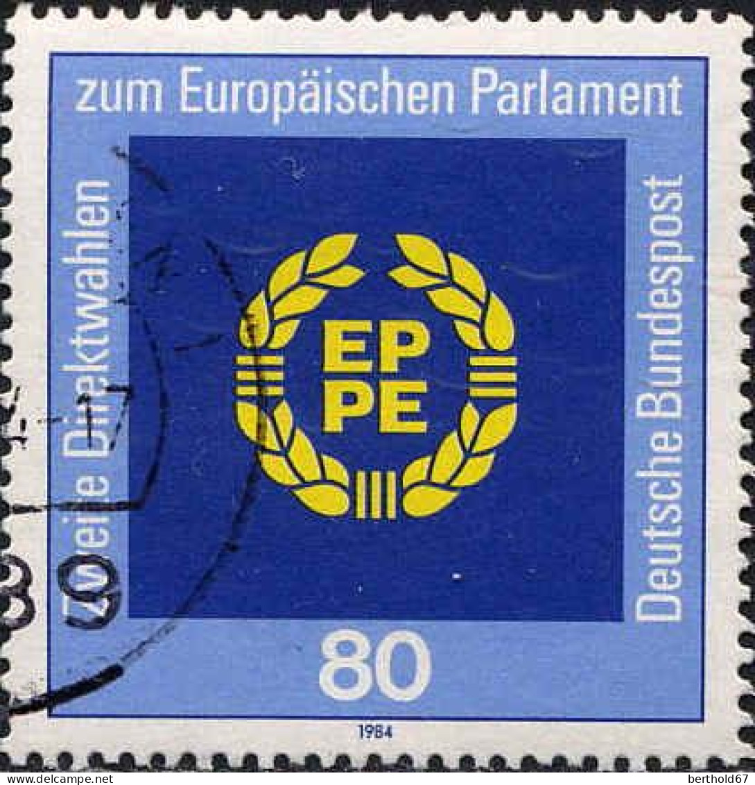 RFA Poste Obl Yv:1041 Mi:1209 2.Direktwahlen Zum Europäischen Parlament (cachet Rond) - Gebraucht
