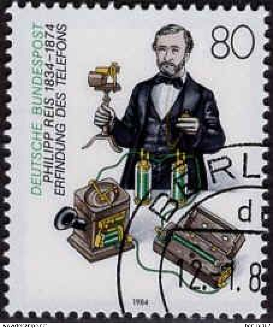 RFA Poste Obl Yv:1030 Mi:1198 Philipp Reis Erfindung Des Telefons (TB Cachet Rond) - Used Stamps