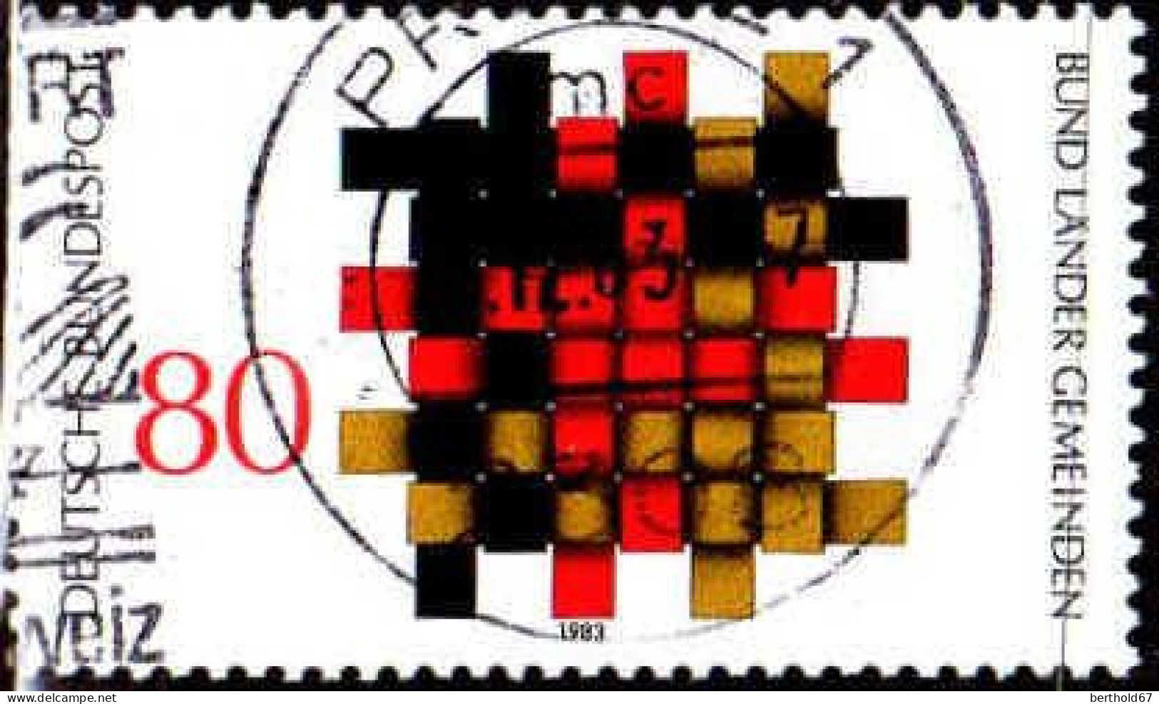 RFA Poste Obl Yv:1026 Mi:1194 Bund Länder Gemeinden (TB Cachet Rond) - Used Stamps